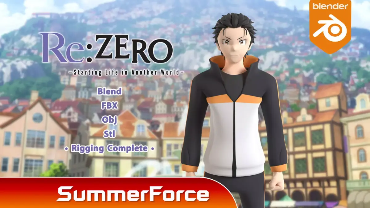 Natsuki Subaru - ReZero 3D model