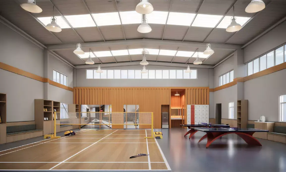 Modern multi-purpose indoor badminton 3D model
