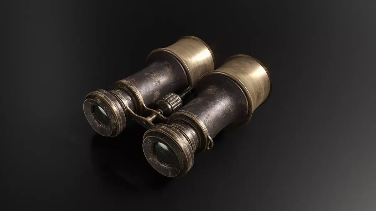 Antique Binocular 3D model