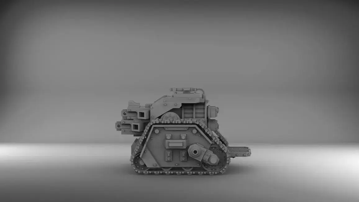 Legion Longsword with Quad Bolters Free 3D print model