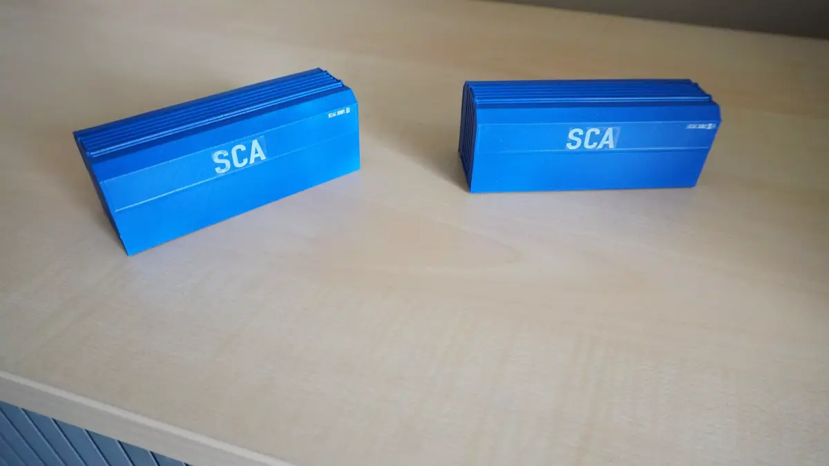 Pre supported H0 1 87 scale SCA cargo platform for Sgnss 60 3D print model