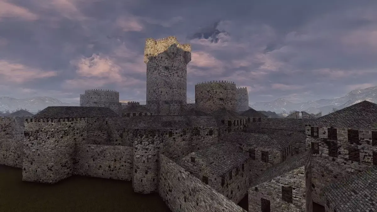 Medieval Castle 3D model 9