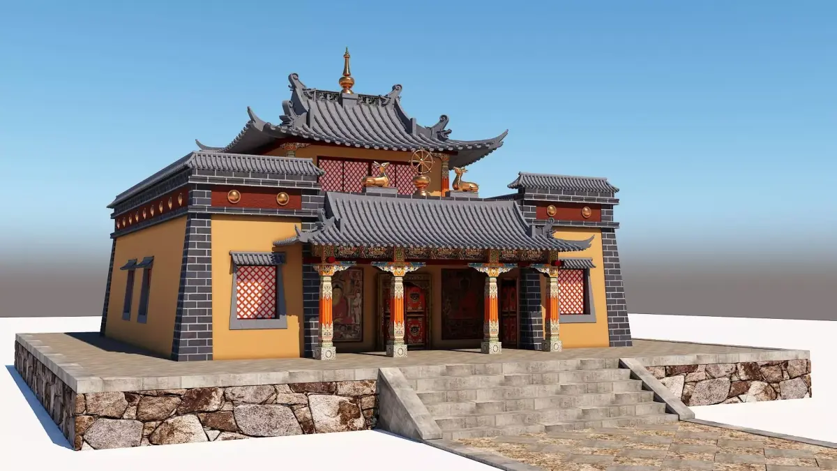 TIBET TEMPLE  3D model