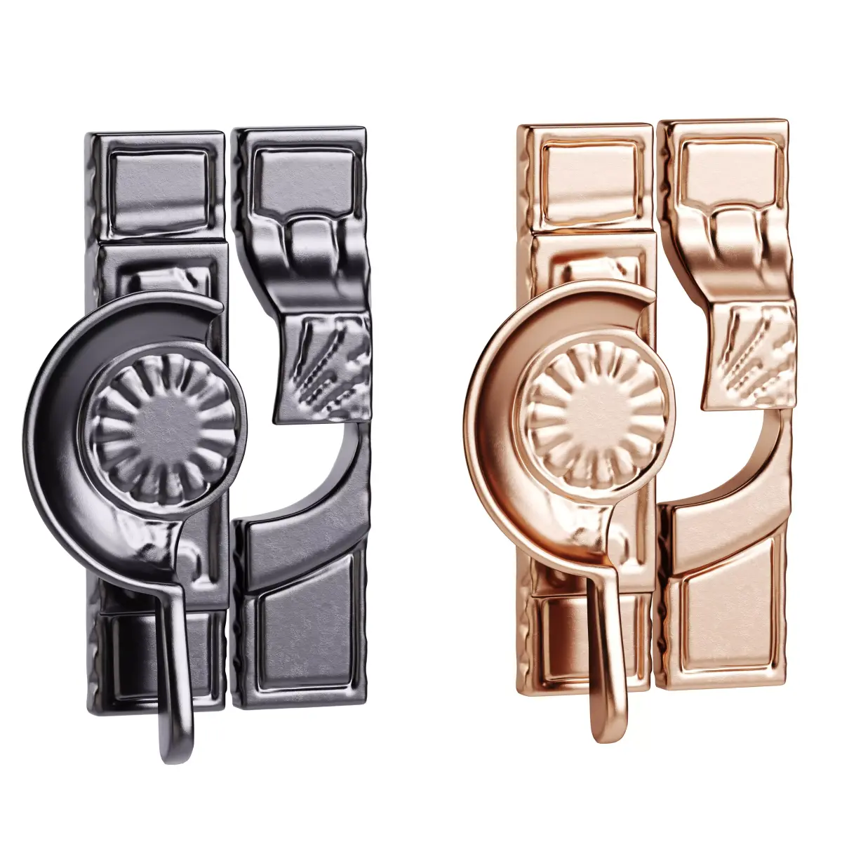 Antique Brass Window Sash Lock Victorian Style Window Locks 3D model