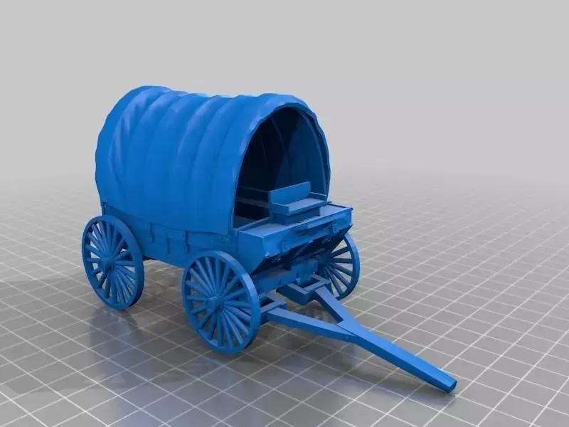 Pioneer Wagon Free 3D print model