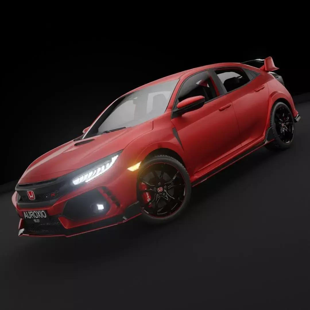 2018 Honda Civic Type R Free 3D model