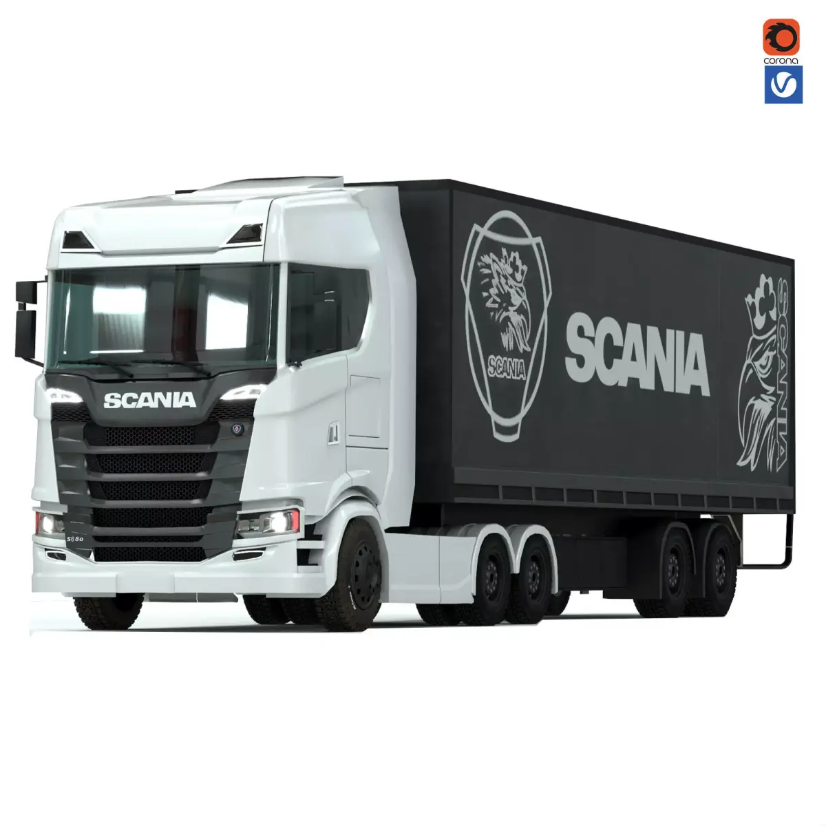 scania 680 s v8 3D model