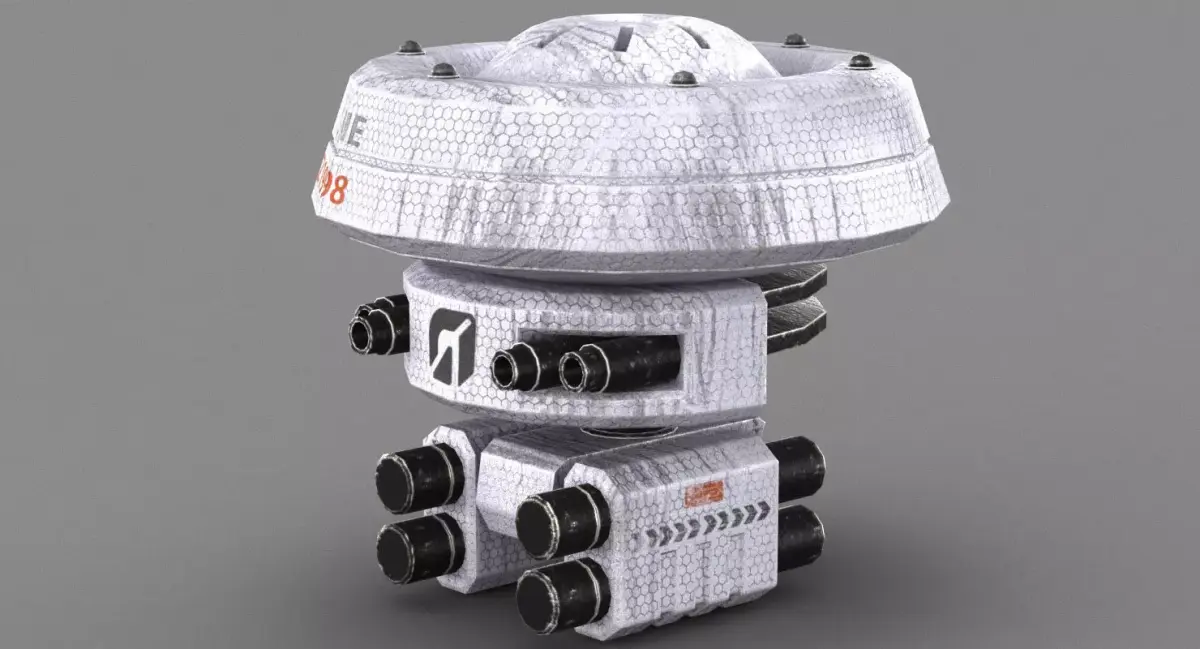 Sci Fi Laser Drone 3D model