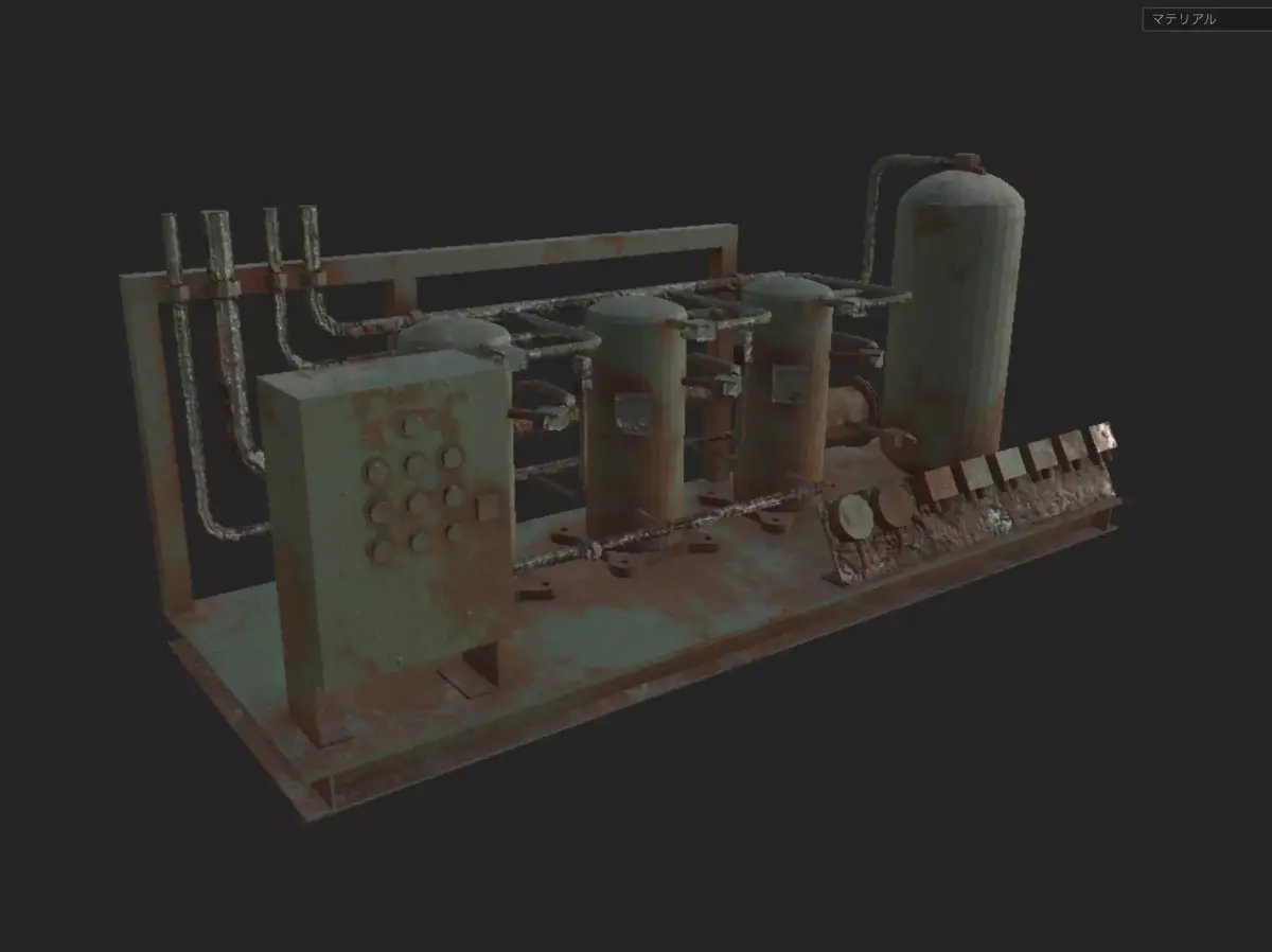 Industrial Object 03 Low-poly 3D model Low-poly 3D model
