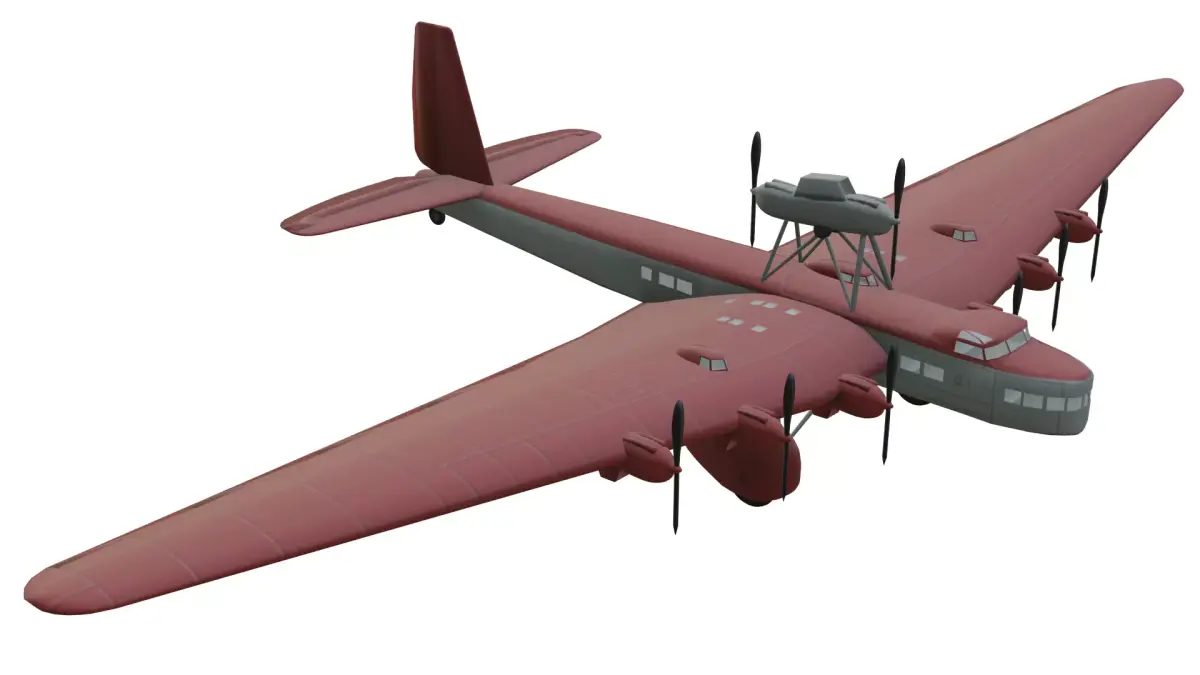 Tupolev ANT-20 Maxim Gork Low-poly 3D model