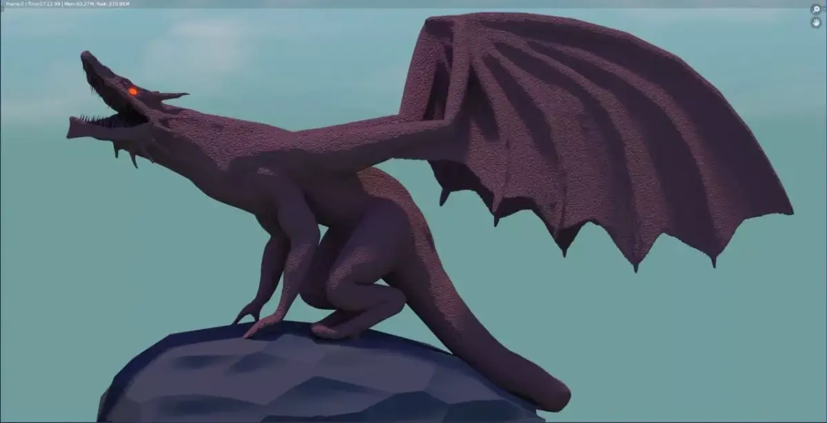 Dragon 3D model 6