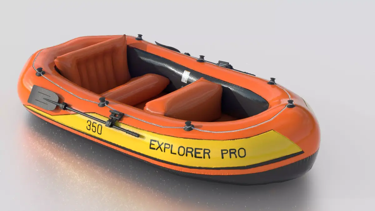 INFLATABLE BOAT 3 3D model