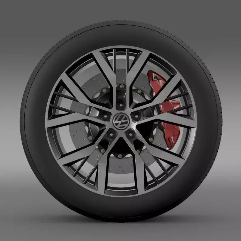 Volkswagen Golf GTI wheel 2 3D model