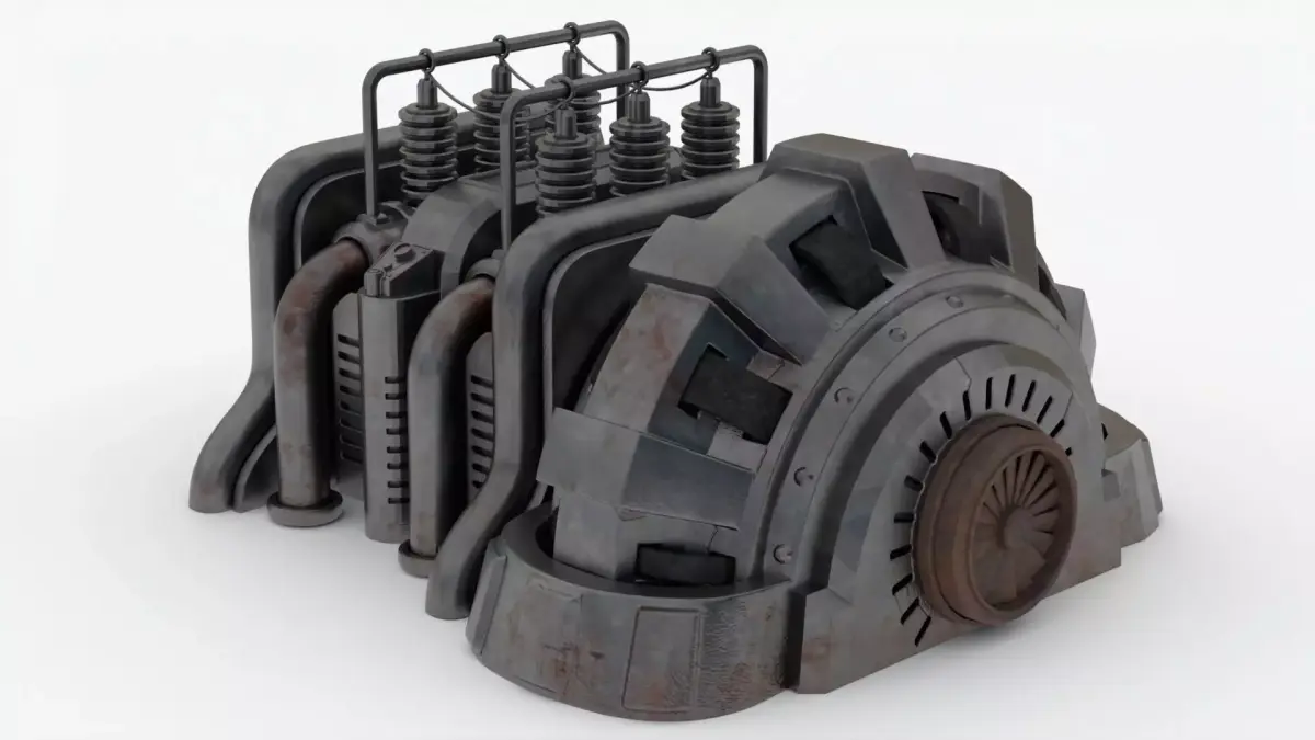 Industrial Transformers 4K Textures Low-poly 3D model