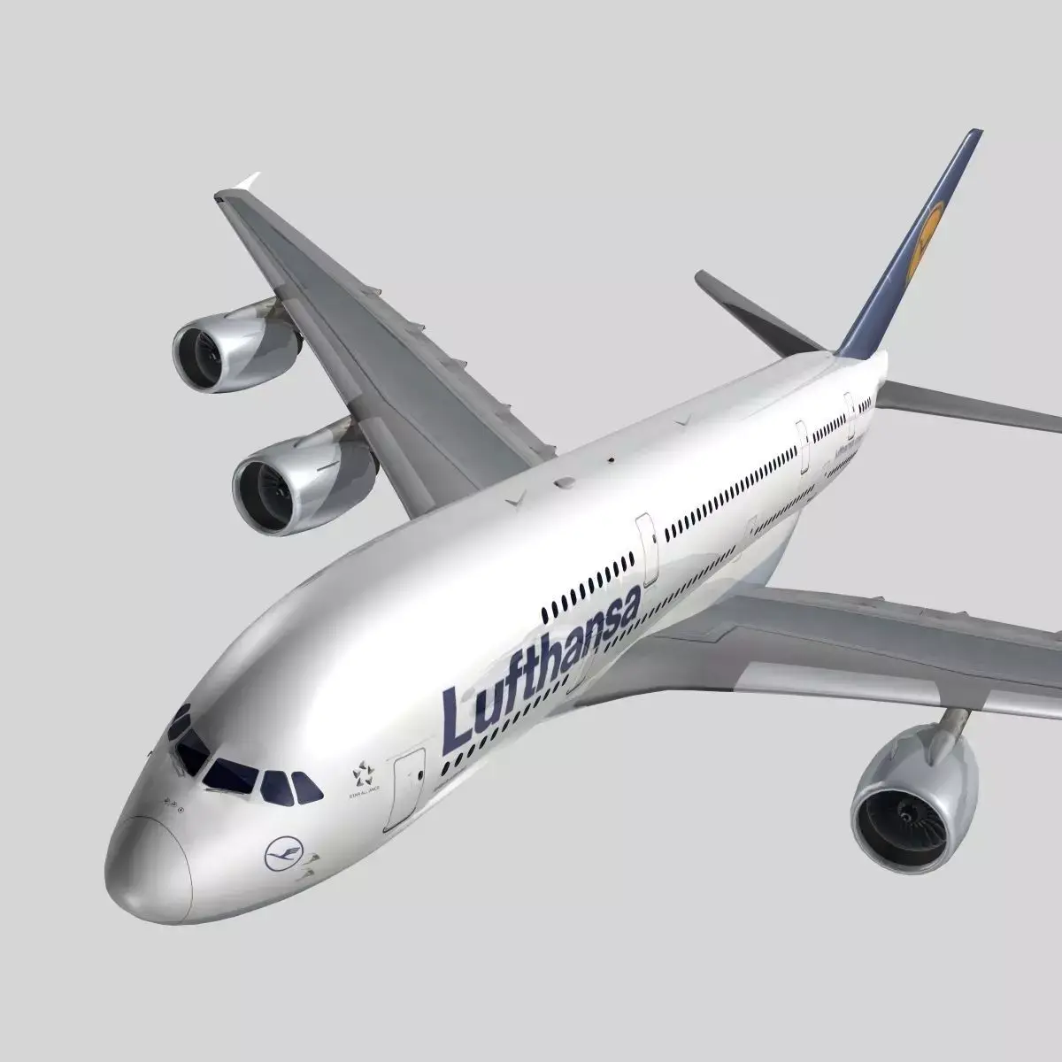Airbus A-380 Lufthansa 3D model