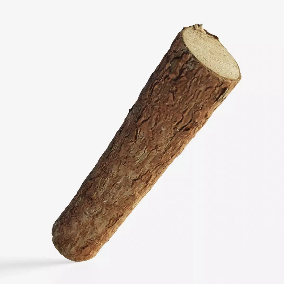 Scanned coniferous firewood Low-poly 3D model