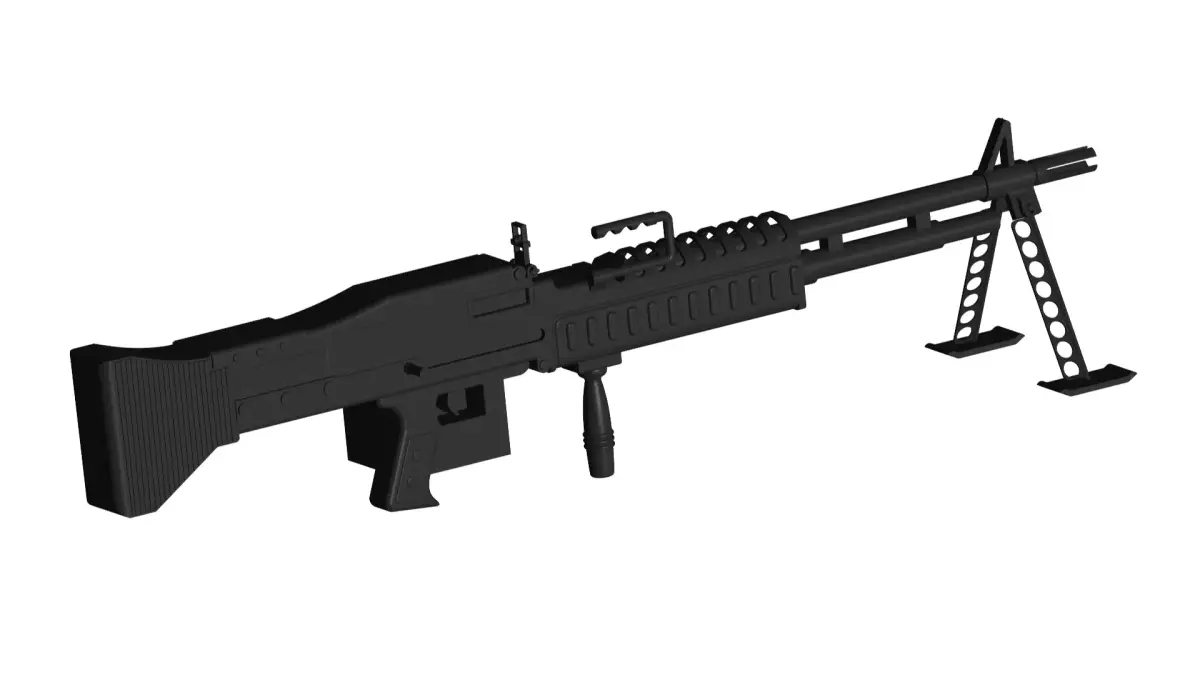 M60 machine gun 3D model order