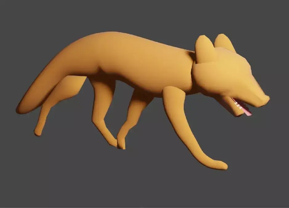 Low Poly Fox Model 3D model