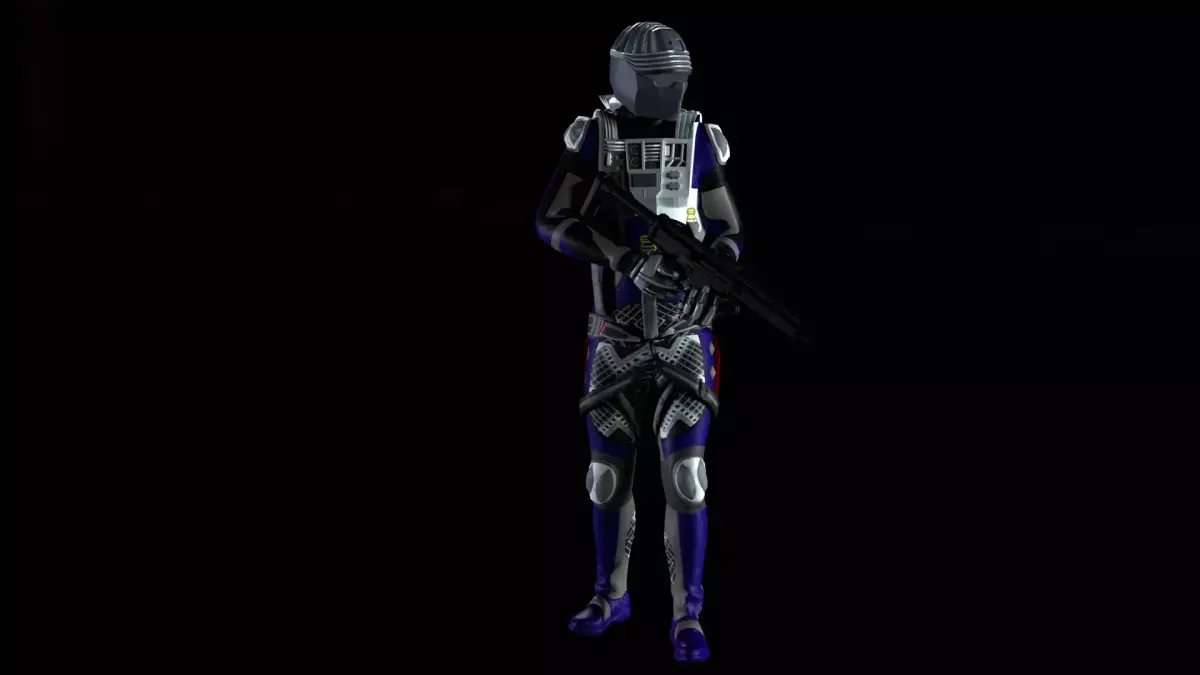 Robot Soldier - Assault Soldier Low-poly 3D model 26