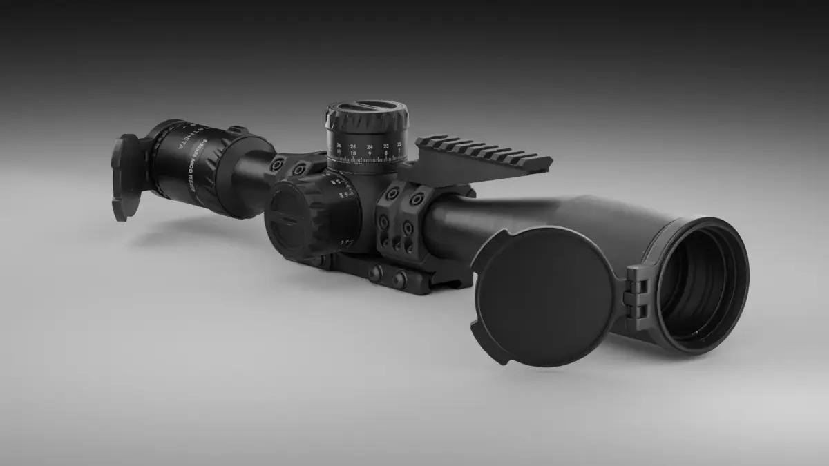 Tangent Theta 5-25x56mm and Spuhr SP-4001C Mount Low-poly 3D model
