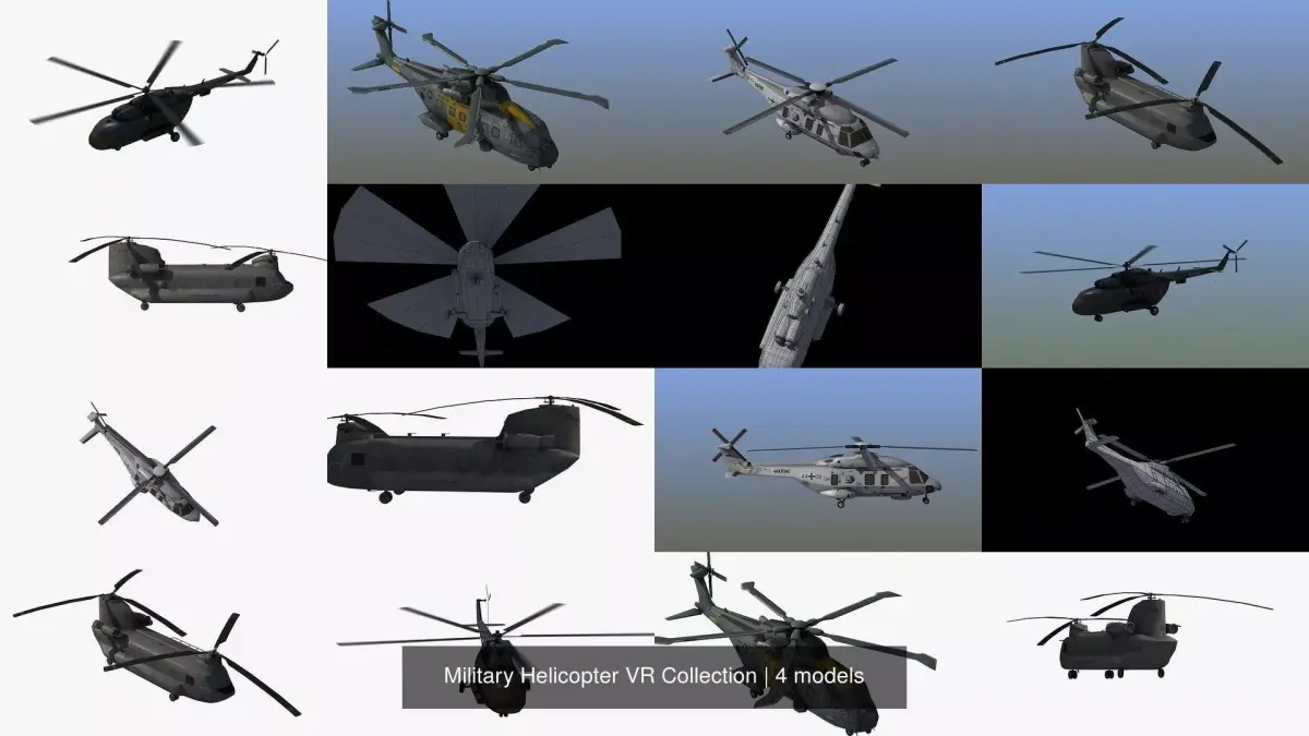 Military Helicopter VR Collection 