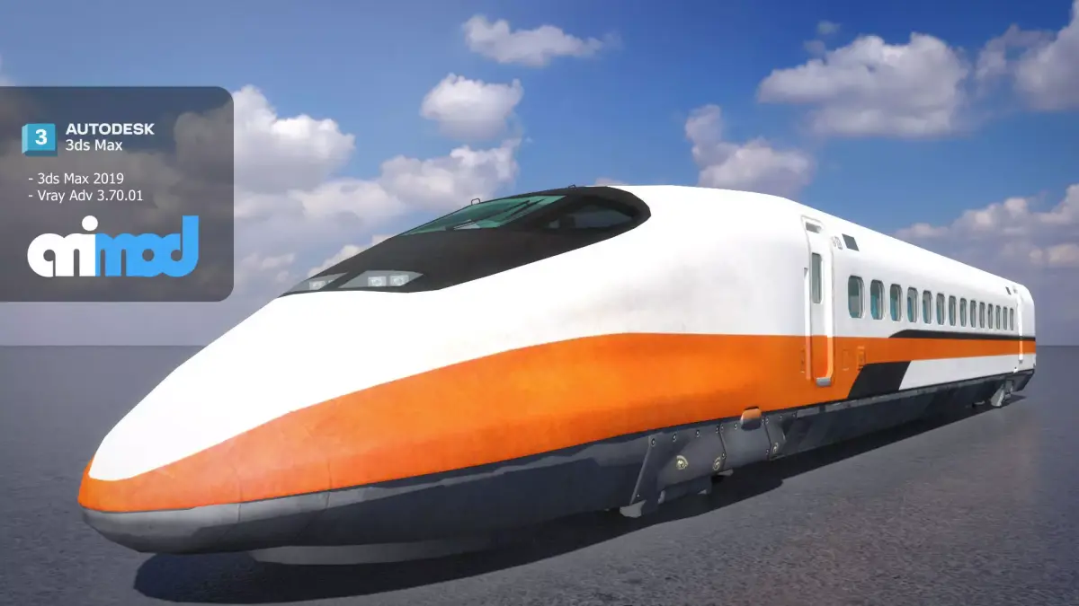 TW Train Locomotive 002 3D model