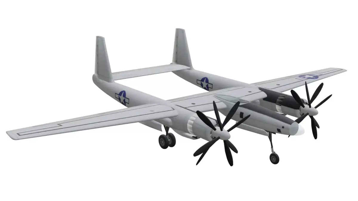 Hughes XF11 Low-poly 3D model