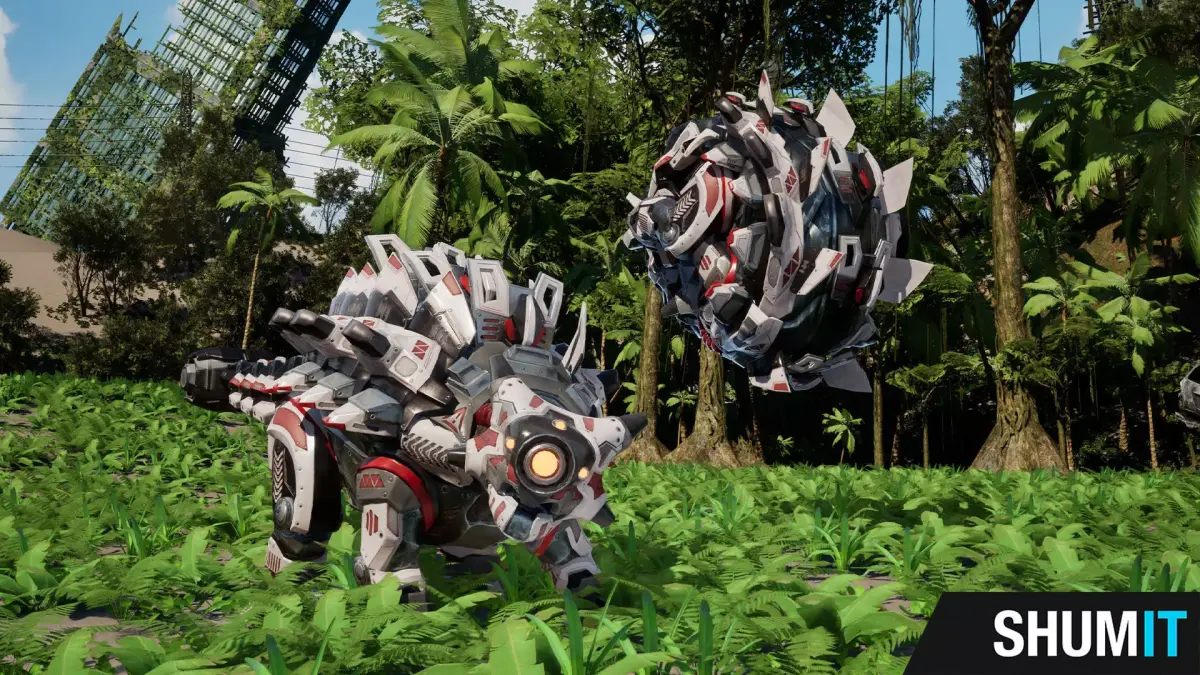 SciFi Dinosaur5 - Ankylosaurus Low-poly 3D model