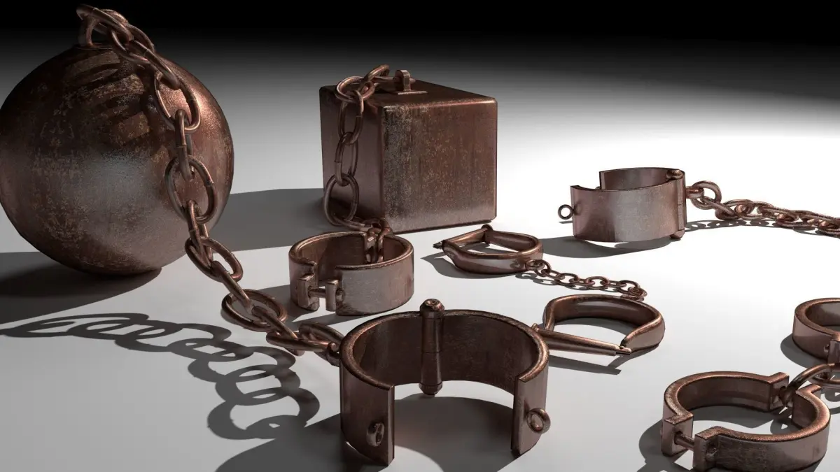 Old shackles 3D model