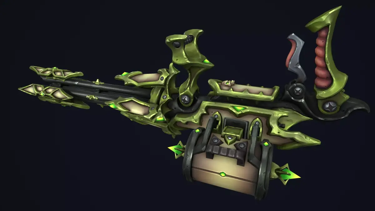 Undead minigun Low-poly 3D model