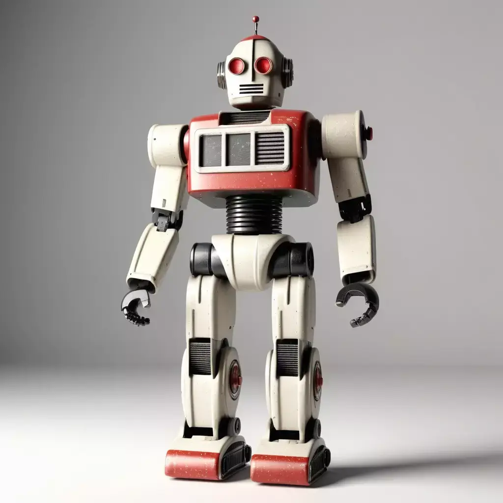 Retro Toy Robot Missing Arm 3D model