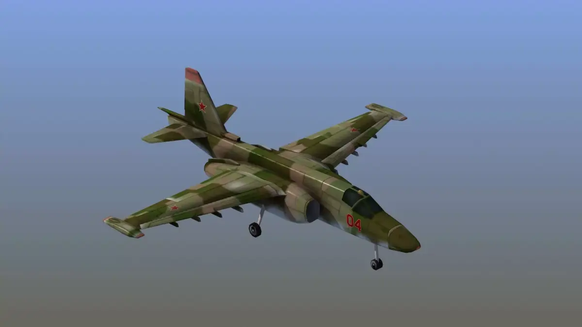 Su-25 Frogfoot LD1 Low-poly 3D model