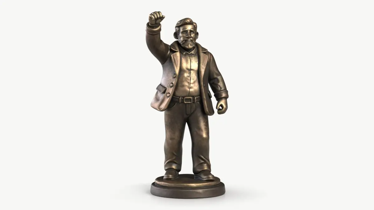 Man Statuette 3D model