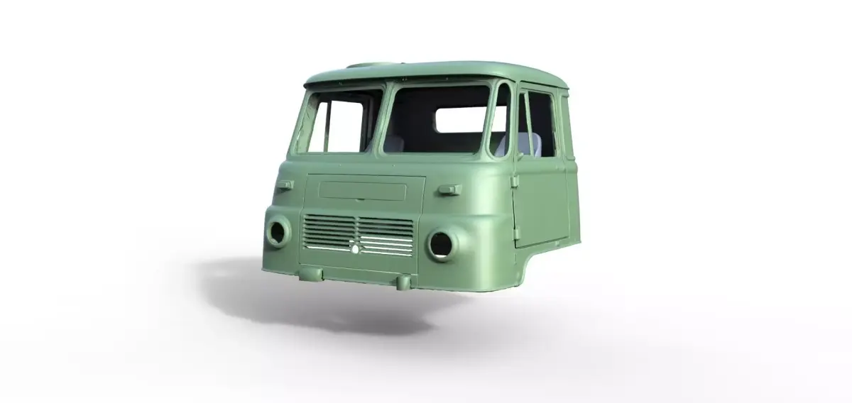 Truck Robur LO GDR NVA 4x4 Cab 3D print model