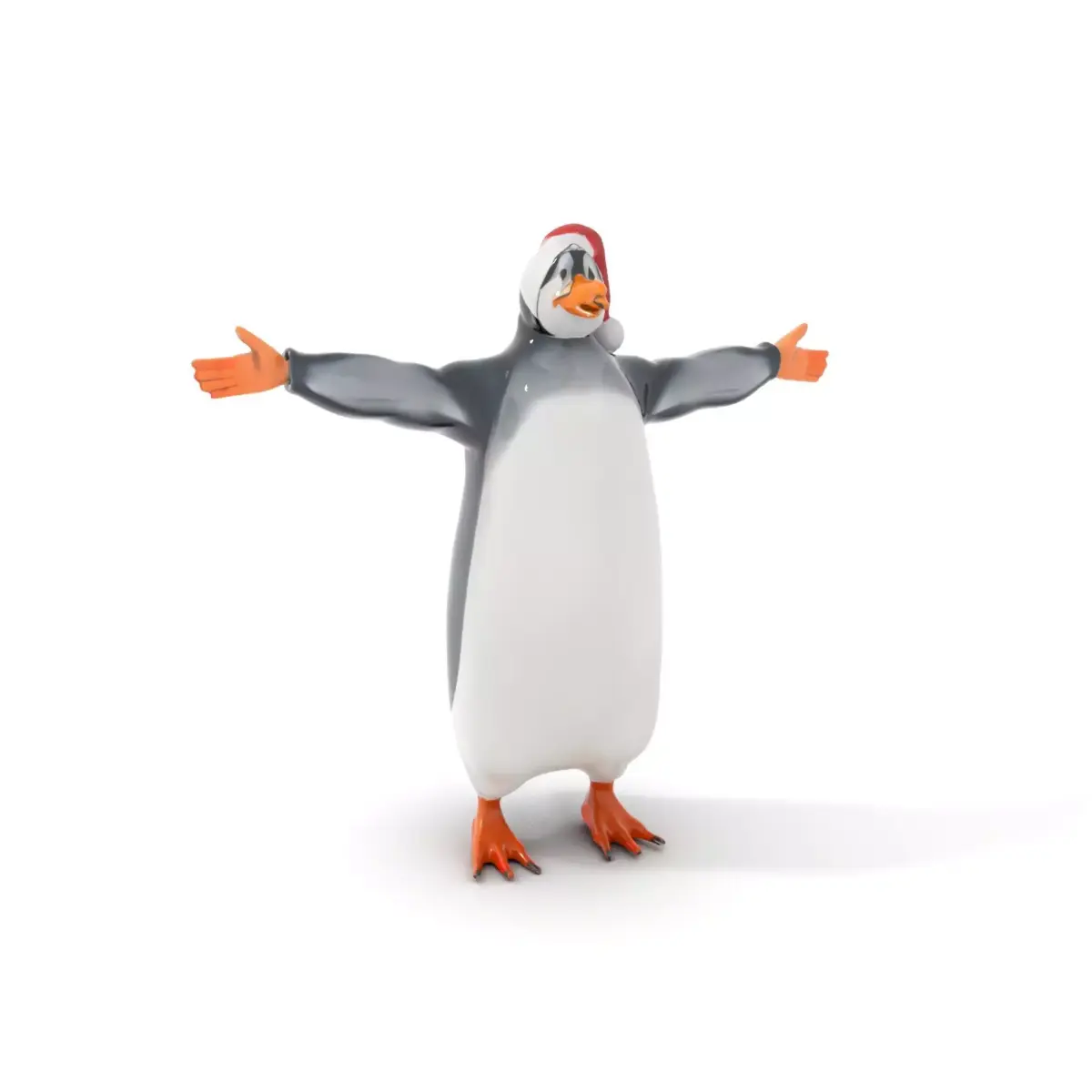 Festive Penguin Holiday model pack Low-poly 3D model