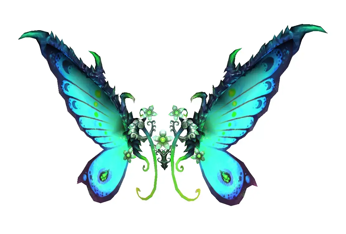 Butterfly-3 Wing Low-poly 3D model