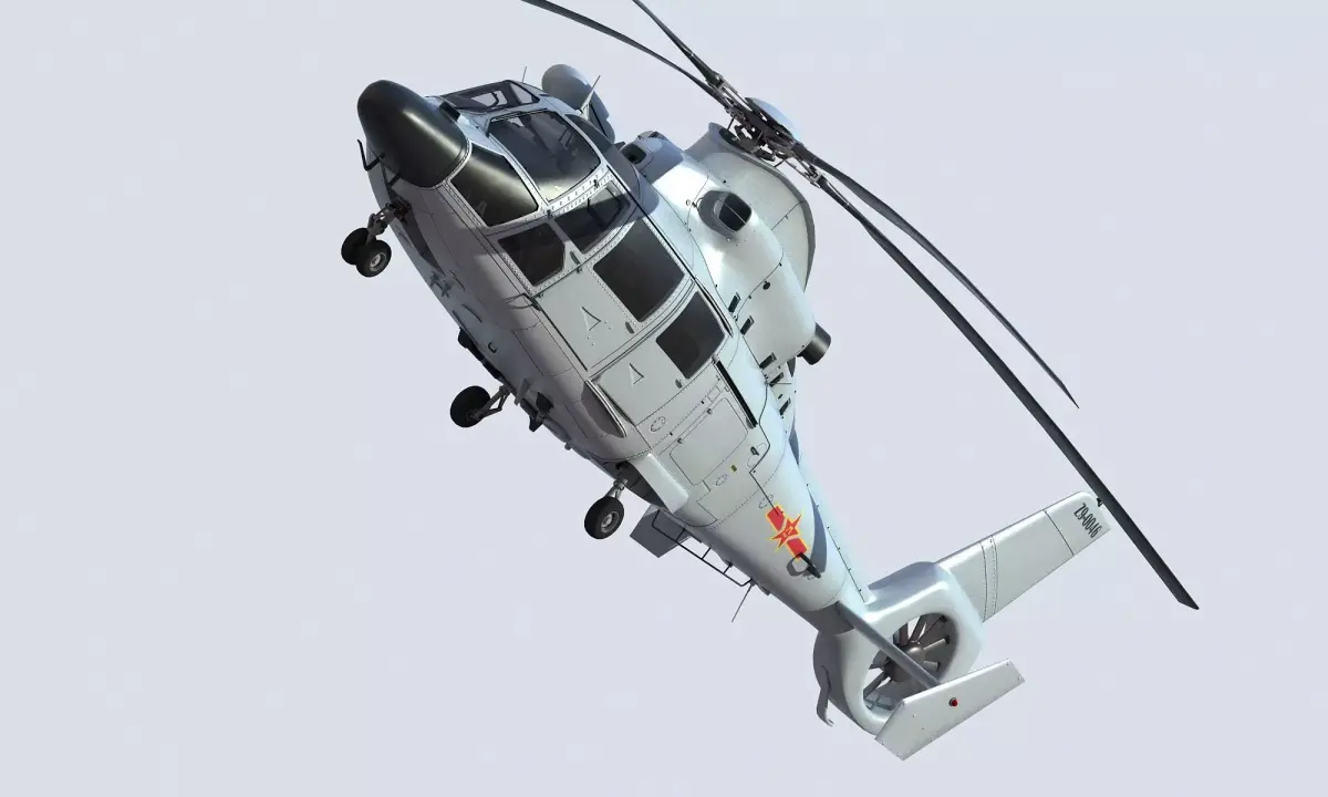 Chinese Navy Z-9 Helicopter 3D model