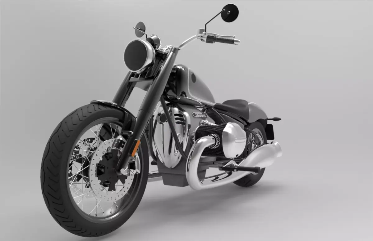 R18 Cruiser Motorcycle 3D model