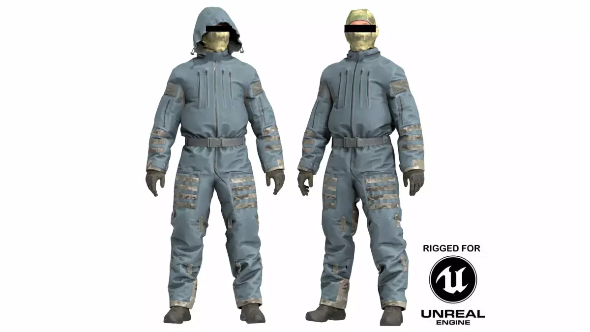 FORT Voin Protective Suit FSB Low-poly 3D model