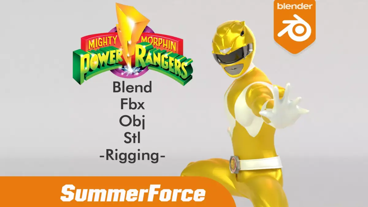 Yellow Ranger - Power Ranger 3D model