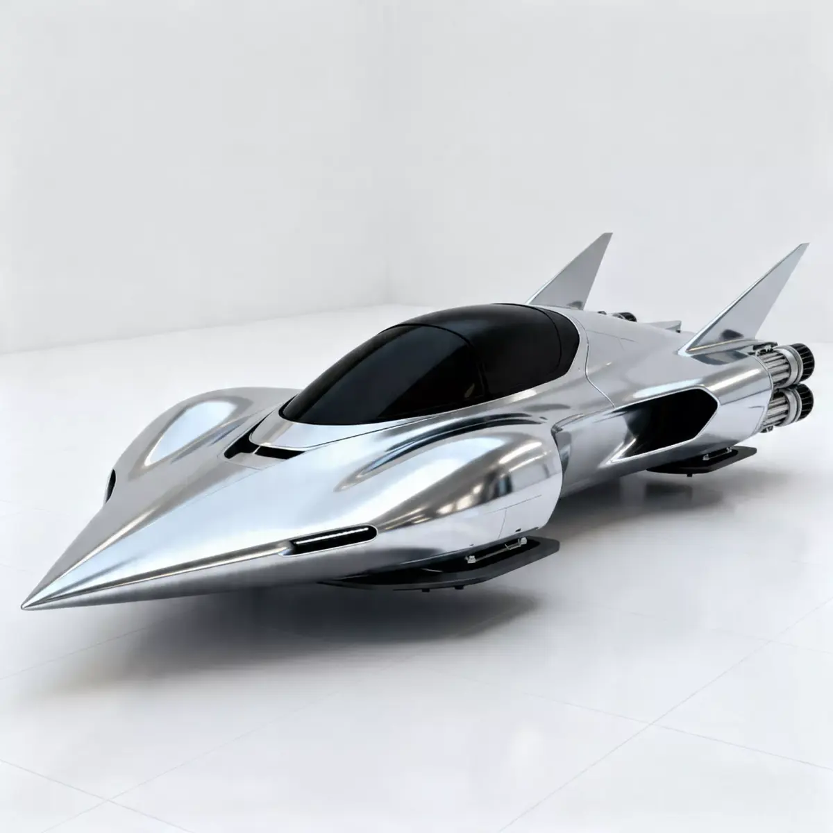 Realistic Galactic Speeder 3D Model Low-poly 3D model