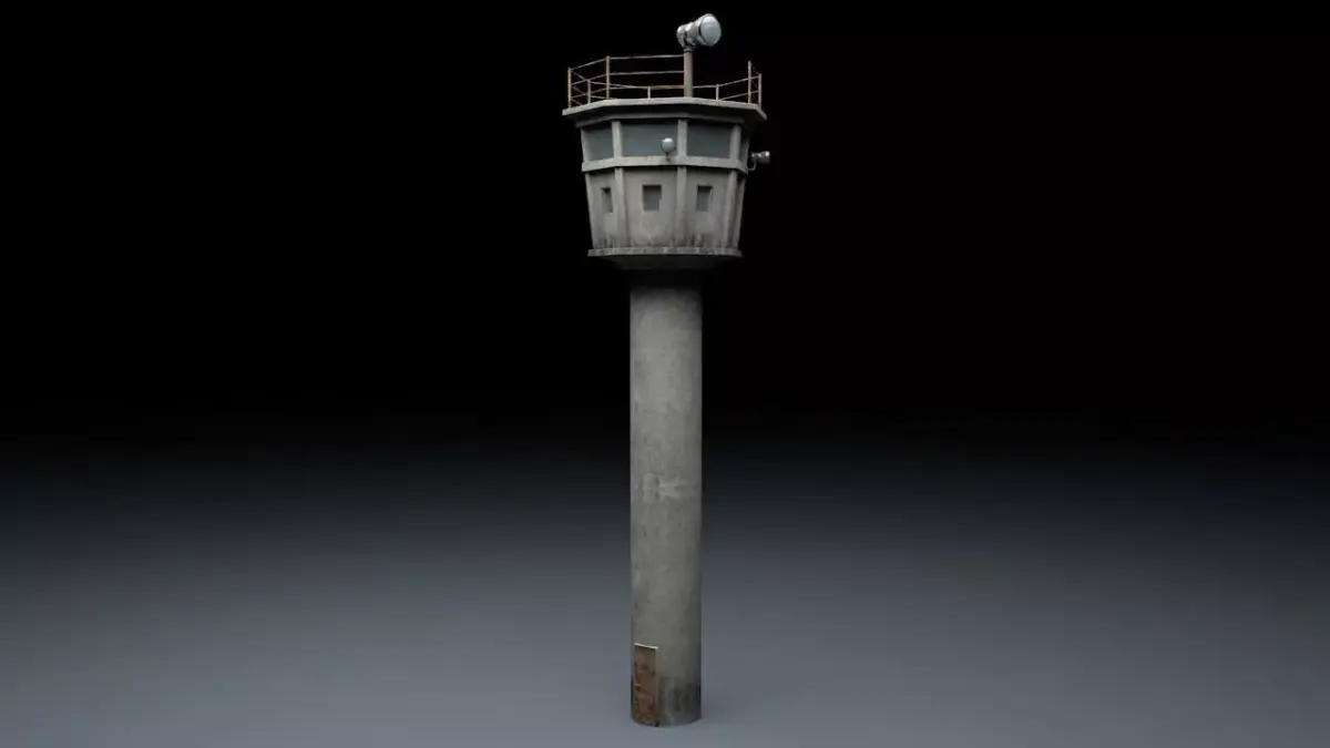 Berlin Wall Guard Tower v1 3D model