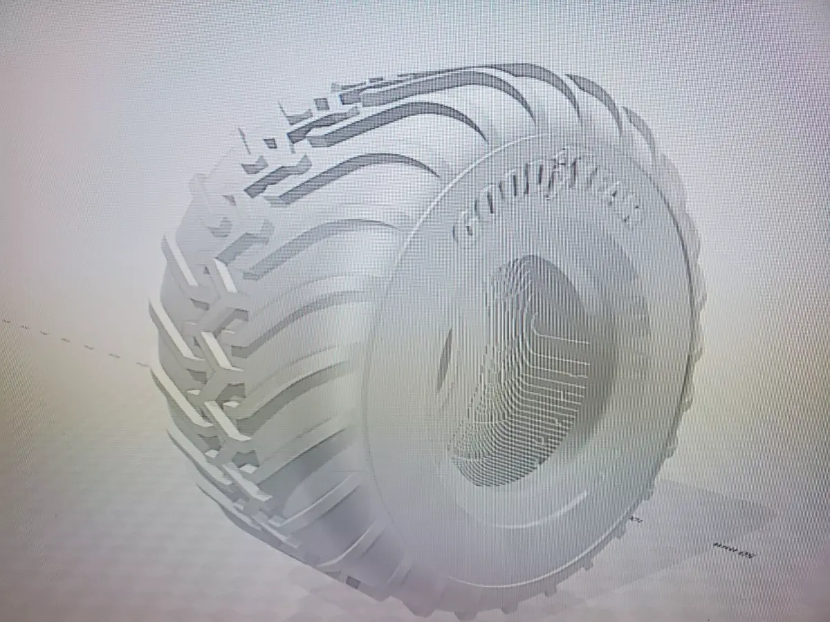 RC Monster Truck 48 inch Good Year Super Terra Tire and wheel Free 3D print model