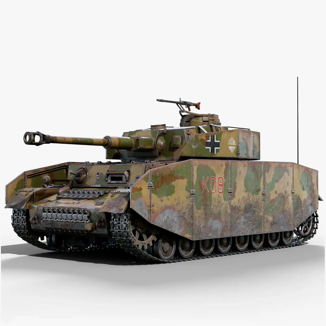 WW2 Tank PZ IV Realtime 3D model
