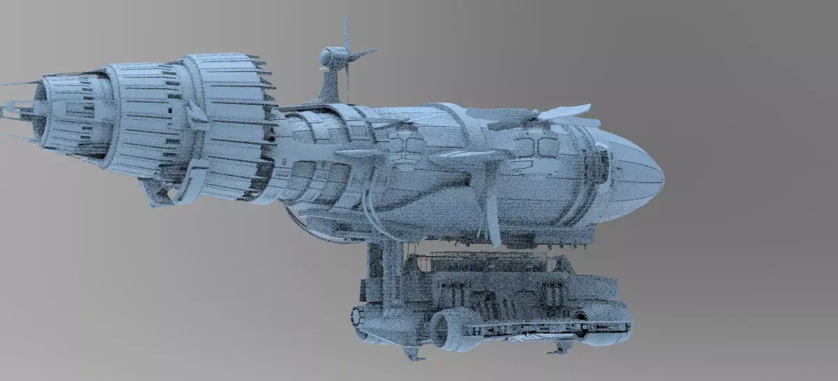 Gilgamesh airship 2 3D model