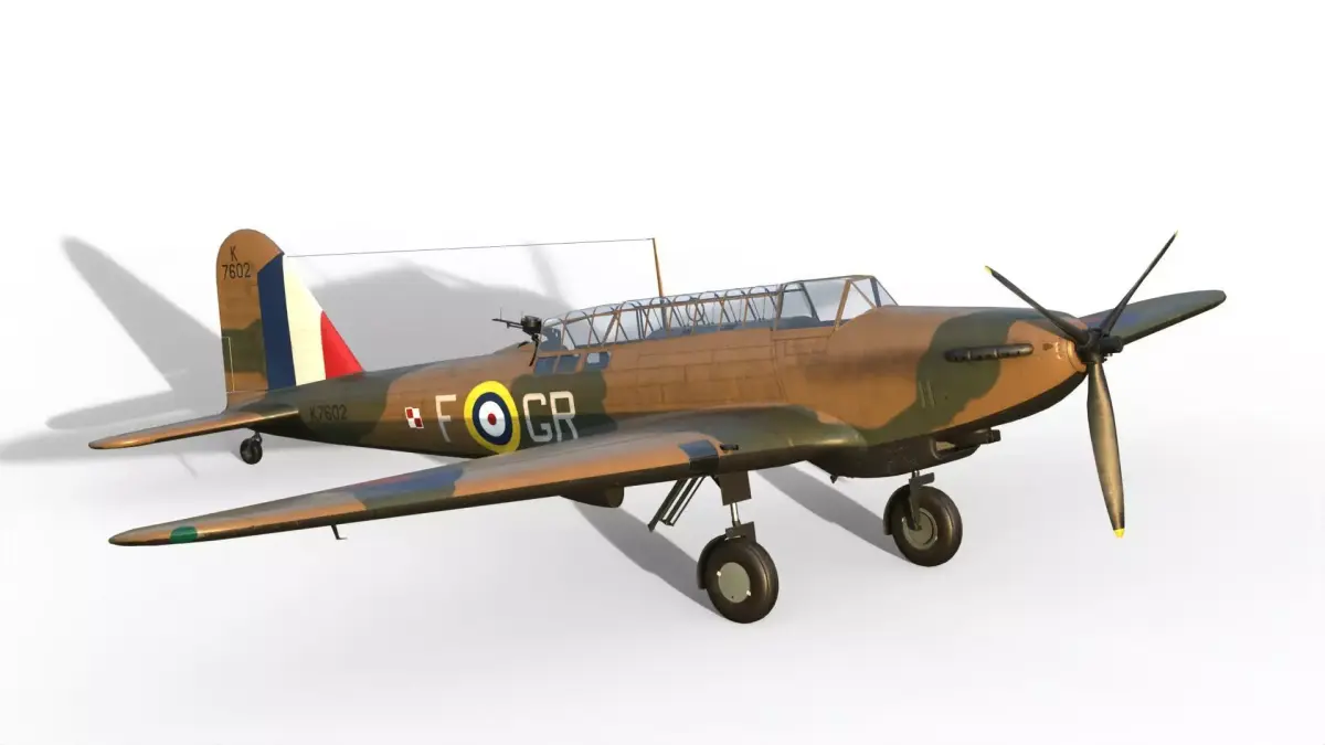Fairey Battle bomber 3D model