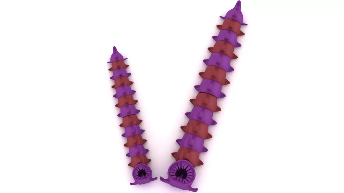 Spiral Tentacle Creature 3D print model