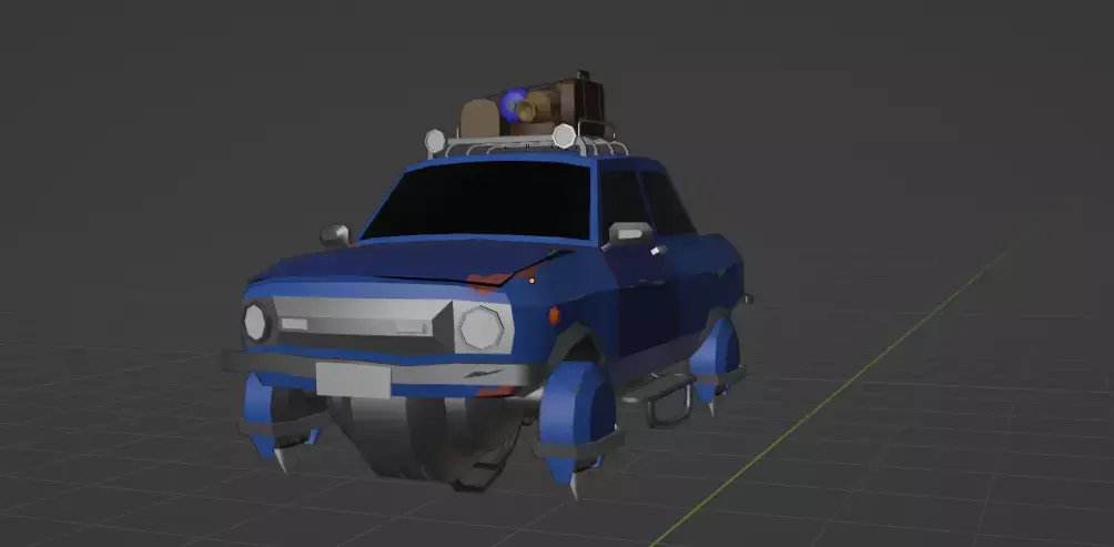 Sci-fi Car 3D model