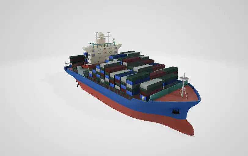Cargo Ship  3D model purchase