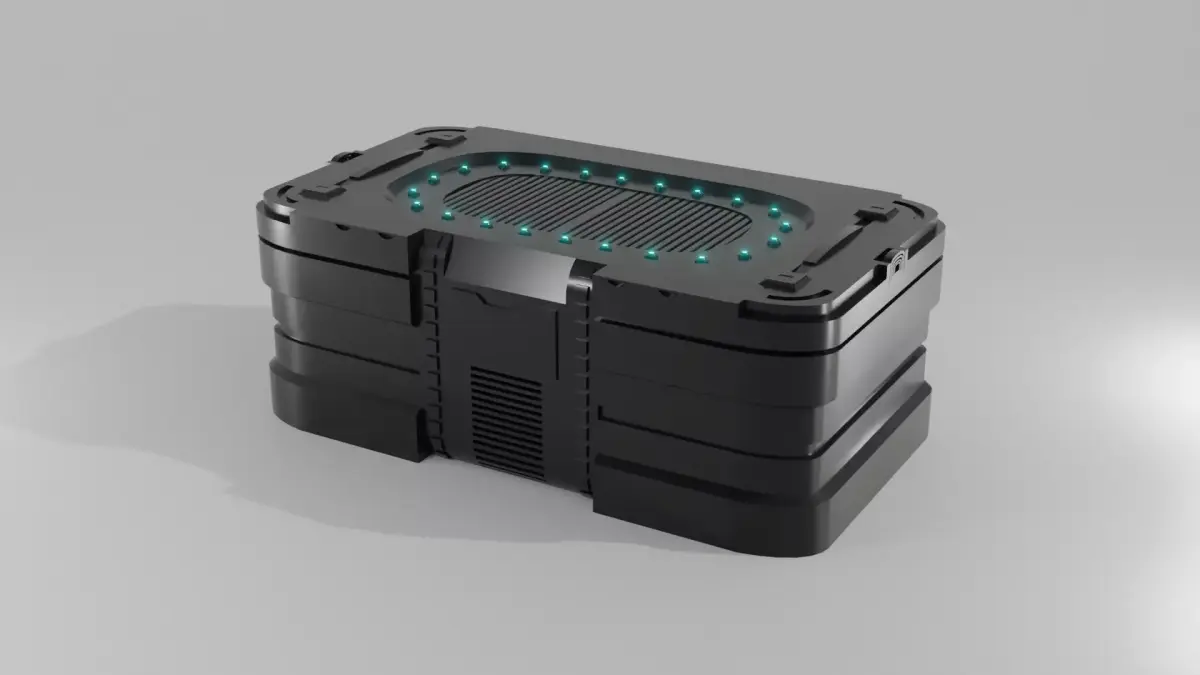 Sci-Fi Crate  Low-poly 3D model buy
